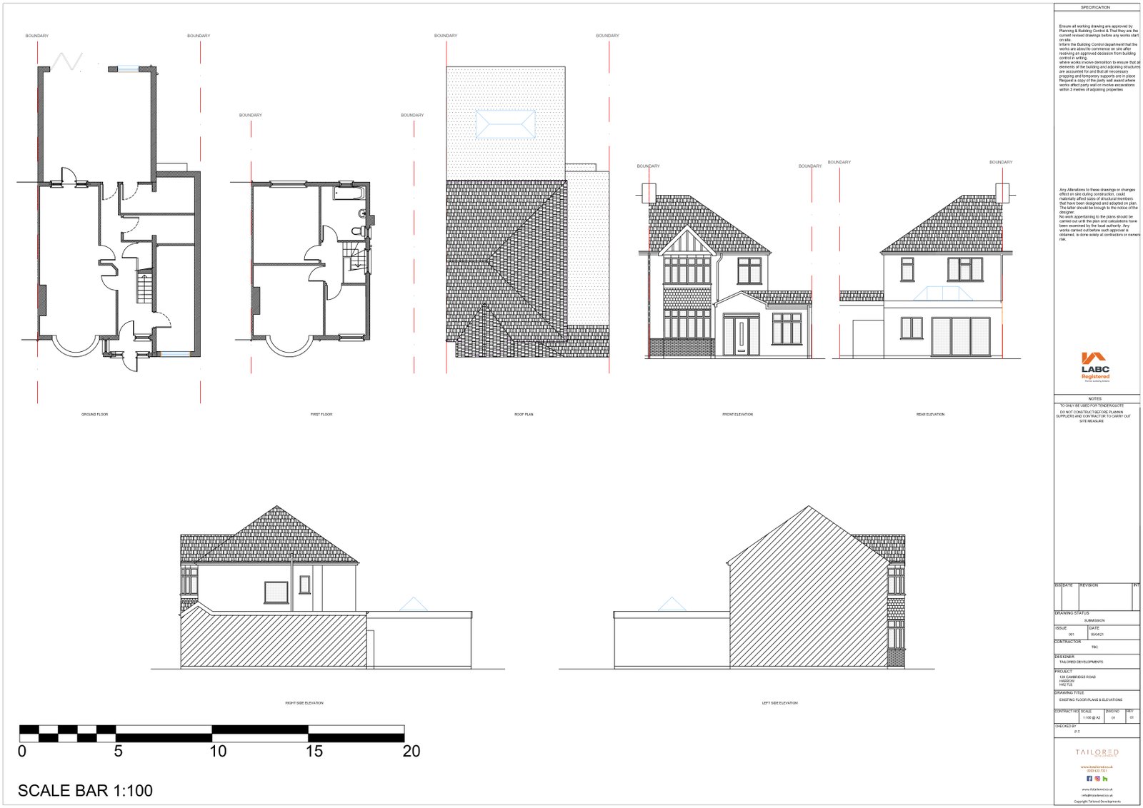 Cambridge Road, Harrow — detail